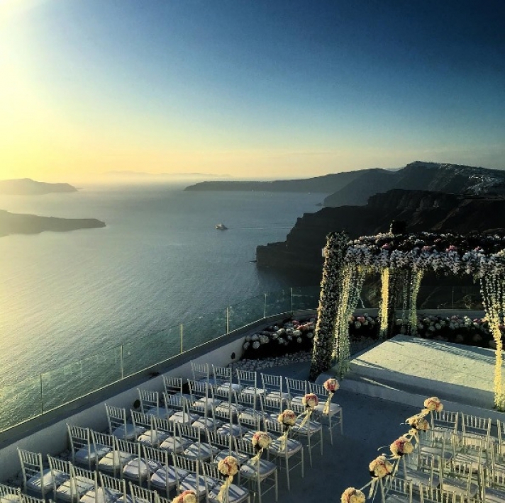 Wedding venue of Xenia Deli: Santorini