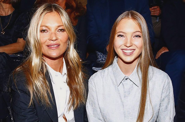 18-year-old daughter of Kate Moss, Lila made her runway debut