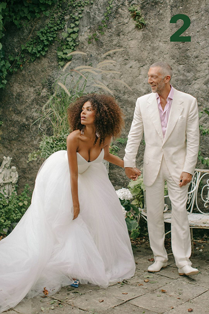 Tina Kunakey showed off wedding photos with Vincent Cassel on the ...